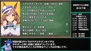 【ゆっくりウマ娘】改訂版チャンミで強い固有スキル解説　星2以下編【biimシステム】