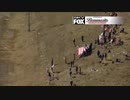 (ワクチン接種義務化に反対)Freedom Convoyの車列がフリーウェイを通過2(米03/01)