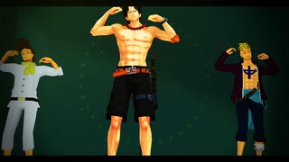 《人力》命.に嫌わ..れて.いる。《ONEPIECE》-MMDワンピ.白ひげ海賊団-