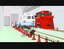 【MMD】京都鉄道博物館　本館1F　車両工場風　走行テスト
