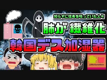 【2006年韓国】水蒸気を吸うと肺が繊維化する「〇人加湿器」約5000人が被害に・・・【ゆっくり解説】
