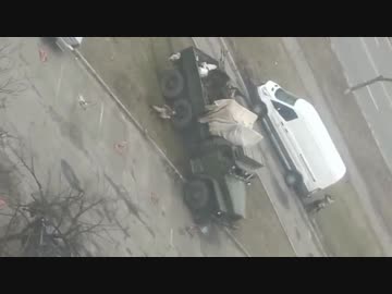 【閲覧注意】キエフ近郊に侵攻したロシア兵、攻撃を受ける