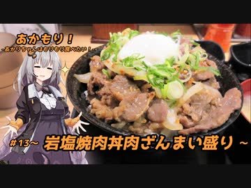 あかもり！#13～岩塩焼肉丼肉ざんまい盛り～【伝説のすた丼屋】