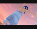 【DoaXvv/ロベリア】立ち・つばめのポーズ/空色のスリットワンピ 0301000