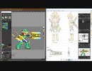 1時間弱くらいでオリジナルのアーマーを纏ったダーキニーちゃんのドット絵作る