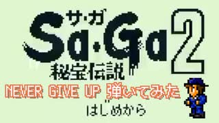 ゲームボーイ SAGA2 秘宝伝説 never give up 弾いてみた