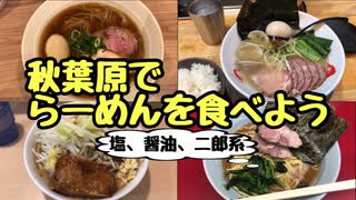 【秋葉原】らーめんを食べよう！醤油・塩・豚骨・家系・二郎系【おすすめグルメ】