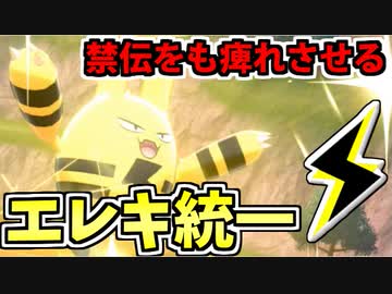 【実況】ポケモン剣盾でたわむれる  痺れるイナズマ!!「エレキ」統一パーティ!!