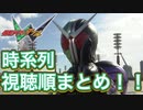 仮面ライダーWの時系列まとめ！【本編・先行登場・映画・小説・ハイパーバトルDVD・ファイナルステージ・Vシネマ・客演・風都探偵・ゲーム】
