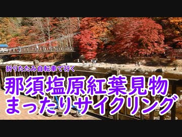 【ミニベロ】那須塩原紅葉見物まったりサイクリング！【ポタリング】