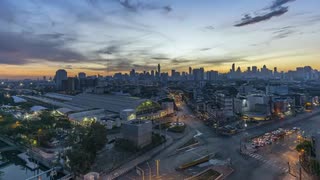 Time Lapse Night To Day Morning Sunrise In Bangkok　仲松司