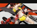 【DOA6 ryona】女天狗にミラがマウント技(レッスルコス)