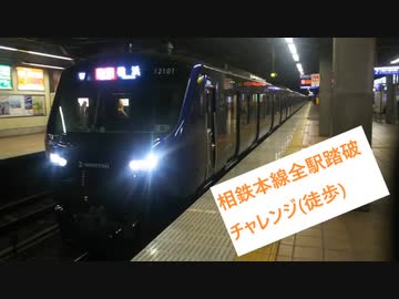「徒歩」相鉄本線全線踏破チャレンジ
