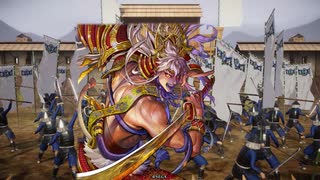 【英傑大戦】4枚真紅采配VS5枚風林火山【無編集】