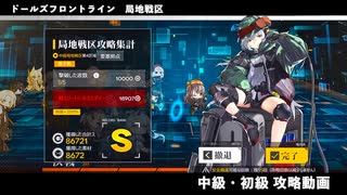 ドールズフロントライン 少女前線　ドルフロ　局地戦区 中級・初級 攻略動画