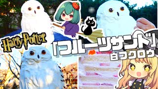 本物！？ハリーポッターの白フクロウを魔理沙がフルーツサンドで再現する【料理】【ゆっくり実況】