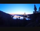 A beautiful aerial shot at dawn over Emerald Bay Lake Tahoe 1　石川崇弘