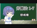 【懲戒処分ってなぁに？】トド岩送りでもわかる！すずきつづみと小春六花の労働法1-7【CeVIO解説】