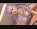 【DOAXVV】フィオナ　デスチャ　イブコスチューム　着崩れ　わんわん　おすわり　日焼け跡