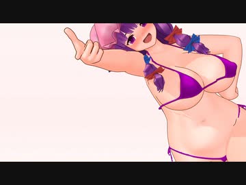 【MMD】バニー／水着 パチュリーでXYZの魔法【モデル配布】