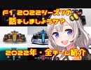 【紲星あかり】F1 2022シーズンの話をしましょうか？「開幕直前！2022年・全チーム紹介」