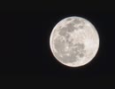 ある夜の満月（ただしあんまり見えない）【令和４年３月１８日】
