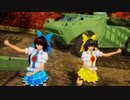 【東方MMD】お空2人で虎視眈々【霊烏路空】