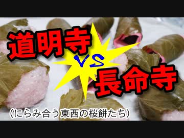 西東さくらもち対決（嫌がる娘に無理やり弁当を持たせてみた息子編）