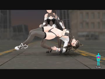 【MMDリョナ】高⚪姊妹のRQ⚪宕拷問地獄