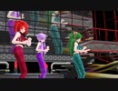 【MMD】モノクロの雨【重音テト　櫻花アリス　結月ゆかり】