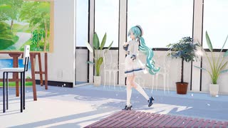 [MMD]『ray』三角屋根のお部屋でミクさんが歌います。[更新版]