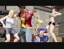 【doa/ryona/リョナ】トレーニングに乱入され敗北するティナとミラ