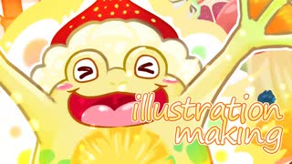 【イラストメイキング】昔描いたイラストをリメイクしてみた。