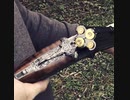 12ゲージ散弾とライフル弾が撃てる4銃身銃（コンビネーションガン）