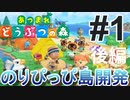 【あつ森】のりぴっぴ島、開発１日目！喋りながらのんびり開拓しまーす(^^♪【あつまれどうぶつの森】#1　後半