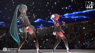 【ＭＭＤ】テト＆ミク　de　HYBRID