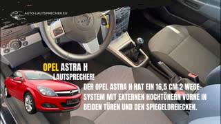 Opel Astra H Lautsprecher nachrüsten