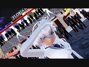 【Ray-mmd】涼月がフローリアストリートでリリリリ★バーニングナイト