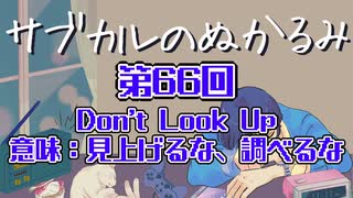 第66回「Don't Look Up 意味：見上げるな、調べるな」