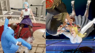 【doa/ryona/リョナ】相手を侮り敗北するNicoとエレナ