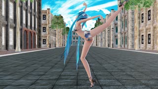 【めんぼう式まつり2022】【Ray-mmd】めんぼう式ミクが鍵束式適当街でNo Time For Tears