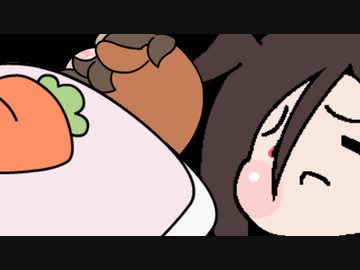 悪夢を見るたぬき