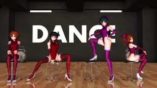 [MMD] Rollin'（吉岡沙紀・黒川千秋・大石泉・北条加蓮） *VR版・4K版有り