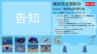 雑談放送 潜航中!  Dive:00 ”雑談放送を偲ぶ会(後編)”