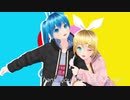 【MMD】 ねぇねぇねぇ。 鏡音リン・初音ミクっぽい自作モデル
