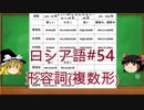 ゆっくり語学解説：ロシア語#54「複数形主格④形容詞」