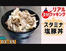 【リアル3分クッキング】手軽にガツンと『スタミナ塩豚丼』 2:35(WR)(料理RTA)