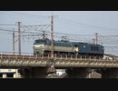 【いつもの】EF66125牽引次位無動EF641036の8865レ@瀬田川(20220330)【回送？】