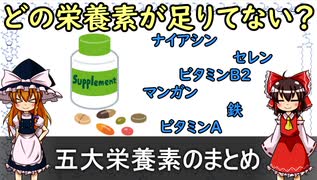 五大栄養素のまとめ【食品化学ゆっくり解説Part15】