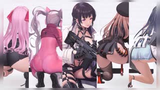 【0.5倍速】全キャラの後ろ姿比較したらエグすぎた【勝利の女神:NIKKE】combat motion all characters